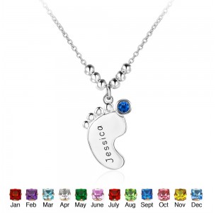 Personalized Birthstone Necklace JEWJONE101413